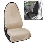 Coprisedile antiscivolo impermeabile universale per auto (beige)