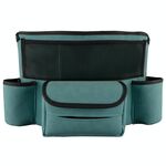 Borsa da appendere per console centrale per auto Borsa portaoggetti in pelle di montone (blu)