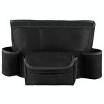 Borsa da appendere per console centrale per auto Borsa portaoggetti in pelle di montone (nero)