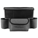 Borsa da appendere per console centrale per auto Borsa portaoggetti in pelle di montone (grigio)