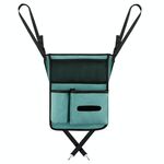 Borsa da appendere per console centrale per auto Borsa portaoggetti in pelle di montone (blu)