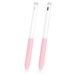 Per Redmi Smart Pen 2 pezzi/set trasparente Jelly Series penna stilo custodia protettiva in silicone (rosa ciliegia)