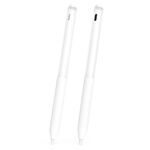 Per Redmi Smart Pen 2 pezzi/set trasparente Jelly Series penna stilo custodia protettiva in silicone (bianco)