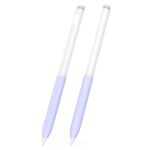 Per vivo Pencil 2S / iQOO Air 2S 2 pezzi/set trasparente Jelly Series penna stilo custodia protettiva in silicone (viola lavanda)
