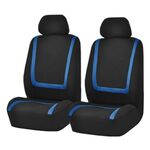 Coprisedile universale per auto Tessuto in poliestere Coprisedili per auto Coprisedili per auto Coprisedili per veicoli Accessori interni Set 4 pezzi Blu