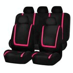 Coprisedile universale per auto Tessuto in poliestere Coprisedili per auto Coprisedili per auto Coprisedili per veicoli Accessori interni 9 pezzi Set rosa