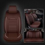 Coprisedile per auto universale in pelle PU caffè