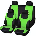 Coprisedili per auto universali Cuciture per personalità Sedie per autoveicoli Coprisedili per auto in tessuto (verde)