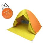 Con tenda a pop -up istantanea automatica a tenda, dimensioni: 150x165x110cm (arancione con giallo)