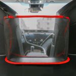 Borsa portaoggetti da appendere al seggiolino auto, stile: senza tasca (rosso)