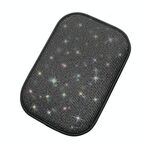 Cuscino per scatola bracciolo diamante per auto Decorazioni per auto personalizzate Sporcizia e antiscivolo (diamante bianco nero)