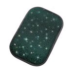 Cuscino per scatola bracciolo diamante per auto Decorazioni per auto personalizzate Sporcizia e antiscivolo (diamante verde nero)