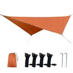 Forniture da campeggio all'aperto Campeggio multifunzionale Parasole da ombrellone impermeabile e impermeabile a prova di umidità Sky Ultra-Light Sky, Dimensioni: 320 x 250 cm (arancione)