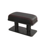 Attrezzo della maniglia del braccio dell'automobile della mano sinistra vassoio del gomito della mano del gomito della mano universale Casella del bracciolo centrale del cinghia centrale (nero + linea rossa)