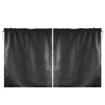 2 pz 69 x 82cm Automobile Automobile anteriore e posteriore Partition Tenda Business Car Aria condizionata Privacy Tenda (Nero)