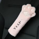 Automobile Peluche Testa Cuscino Cat Claw Car Collo Cuscino Car Automobile Femminile Forniture decorative, Colore: Pink Spalla