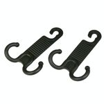 2 paia Poltrona per auto Indietro Duramente Invisibile Auto Gancio Portatile Installazione portatile non danneggia il gancio per auto (nero)