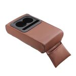 Scatola del bracciolo dell'automobile Aumento del supporto con il supporto della tazza dell'acqua del sedile posteriore (marrone)