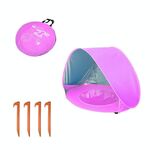 Tenda da spiaggia per baby con piscina Portable pieghevole da sole, colore: rosa