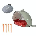 Tenda da spiaggia per baby con piscina Portable pieghevole da sole, colore: grigio squalo