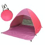 Tenda da spiaggia potabile automatica istantanea ， dimensione: 150x165x110cm (rosa)