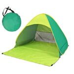Tenda per spiaggia potabili automatiche a pop -up istantanea ， Dimensioni: 200x165x130cm (verde)
