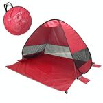 Tenda da spiaggia potabile automatica istantanea istantanea, dimensione:, colore: rosso