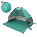 Tenda da spiaggia potabile automatica a pop -up istantanea, dimensioni:, colore: verde lago