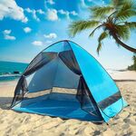 Tenda per tende a maglie a maglia a maglia automatica pop -up teada al sole (azzurro)