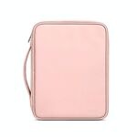 Baona BN-Q015 Borsa per tablet palmare impermeabile con assorbimento degli urti in pelle, dimensioni: 12,9 pollici (rosa)