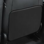 Schienale per seggiolino auto per bambini Cuscino anti-calcio posteriore Posteriore anti-sporco Protezione universale in pelle Borsa portaoggetti Versione mezza confezione (nero)