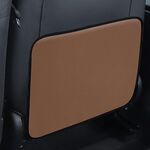 Schienale per seggiolino auto per bambini Cuscino anti-calcio Schienale posteriore Anti-sporco Protezione universale in pelle Borsa portaoggetti Versione mezza confezione (marrone)