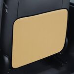Schienale per seggiolino auto per bambini Cuscino anti-calcio Schienale Posteriore Anti-sporco Protezione universale in pelle Borsa portaoggetti Versione mezza confezione (Beige)