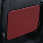 Schienale per seggiolino auto per bambini Cuscino anti-calcio Schienale Posteriore Anti-sporco Cuscinetto di protezione in pelle universale Borsa portaoggetti Versione mezza confezione (Vino rosso)