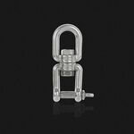 M10 OX Tipo 304 Acciaio inossidabile Rotazione a 360 gradi Catena a forma di 8 Anello elastico Gancio di collegamento Girevole