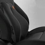 SR-21 Cuscino lombare per auto Poggiatesta Sedile Memory Foam Accessori, Stile: Massaggio Supporto lombare (Nero)