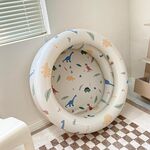 Baby Swimming Round Pool Summer Kids Water Toys Vasca da bagno gonfiabile, dimensioni: NO.150 (dinosauro beige)