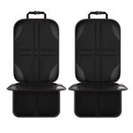 2 pezzi di protezione per seggiolino auto per bambini Materiale di base antiscivolo + tessuto impermeabile 600D (linea rossa)