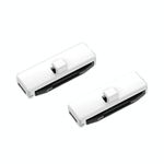 SHUNWEI 1 paio di clip anti-strangolamento per limitatore di cintura di sicurezza per auto (bianco)
