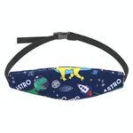 Cintura di ritenuta per la testa del bambino Cintura ausiliaria di supporto per la testa del seggiolino di sicurezza per auto per bambini (dinosauro stellato)