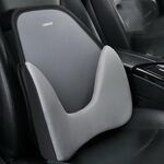 LINXICP 3 in 1 Seggiolino Auto Cuscino Lombare Speciale Estivo Memory Foam Traspirante Schienale per Auto (Grigio)