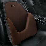 LINXICP Cuscino lombare per seggiolino auto 3 in 1 Cuscino posteriore per auto traspirante in memory foam speciale estivo (caffè)