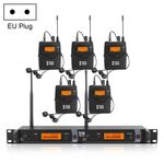 XTUGA IEM1200 Trasmettitore wireless 5 Bodypack Stage Singer Sistema di monitoraggio in-ear (spina UE)