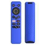 Per Realme TV 30 pollici / 40 pollici Copertura protettiva in silicone a tinta unita (blu scuro)