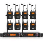 XTUGA RW2080 – Sistema Wireless In-Ear Monitor UHF con 8 Bodypack EDA005143705B 6922247165013
