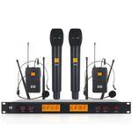 XTUGA A400-HB – Sistema Microfonico Wireless UHF a 4 Canali con 2 Palmari e 2 Cuffia EDA005201901B 6922357434909