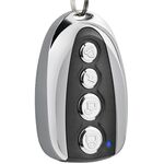A forma di U 433 Mhz Wireless Universal Copy Remote Control Metal 4 Key Garage Door Duplicator Mini telecomando portatile