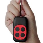 Duplicatore di clonazione della chiave di copia 433MHZ con telecomando a quattro tasti colorato per la copia del cancello del garage (rosso)