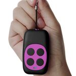 Duplicatore di clonazione della chiave di copia 433MHZ con telecomando a quattro tasti colorato per la copia a distanza del cancello del garage (rosa rossa)