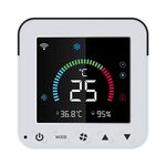 NEO NAS-RT01W WiFi Smart Color Schermo Condizionatore Air Condizionatore Controller Termostato (Nero)
